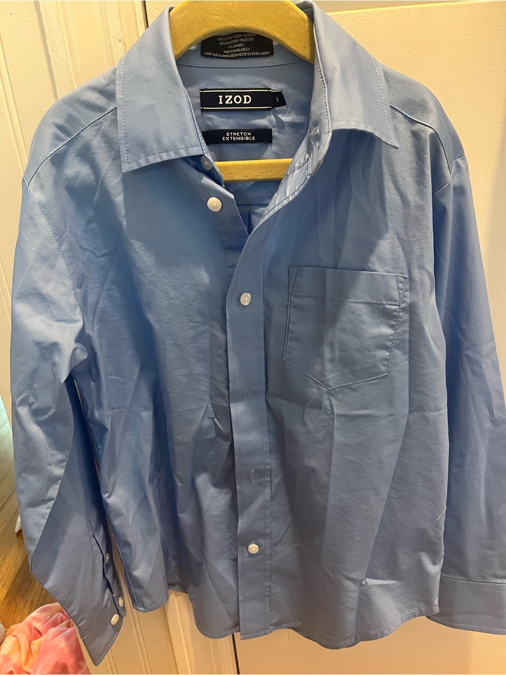Izod Boys Light Blue Stretch Dress Shirt size 8